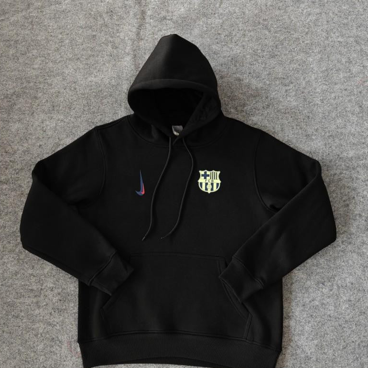24/25 Barcelona Navy/Red/Black/Beige/Grey Hoodie WIth Black Badge
