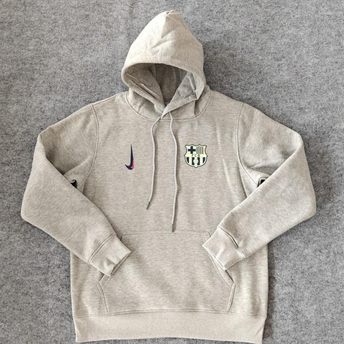 24/25 Barcelona Navy/Red/Black/Beige/Grey Hoodie WIth Black Badge