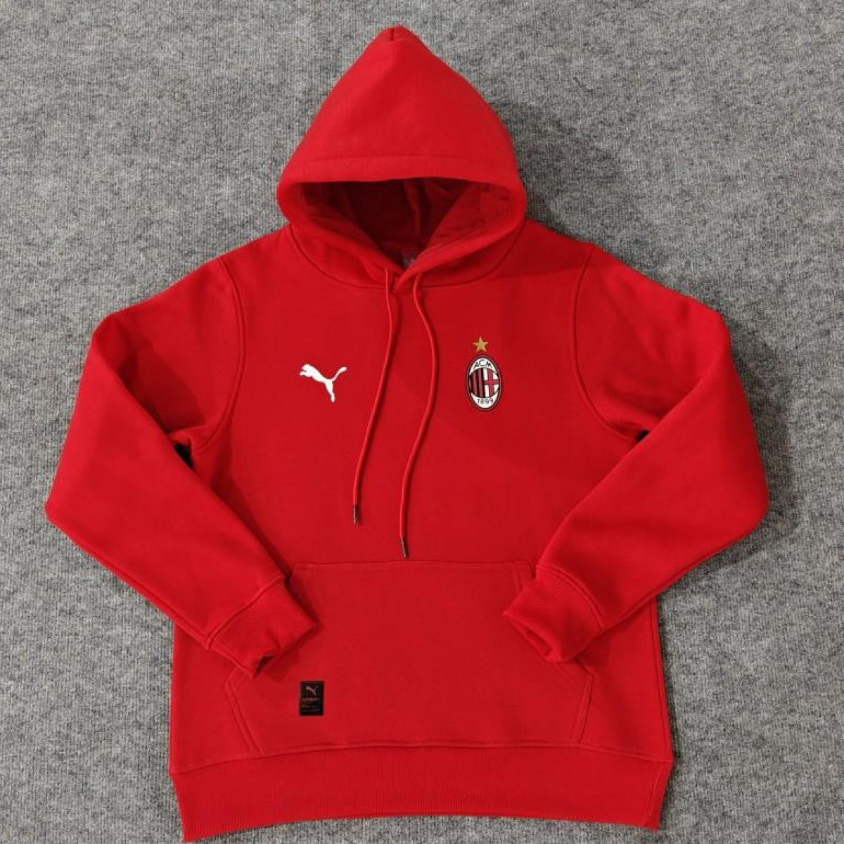 24/25 AC Milan Navy/Red/Black/Beige/Grey Hoodie WIth Black Badge