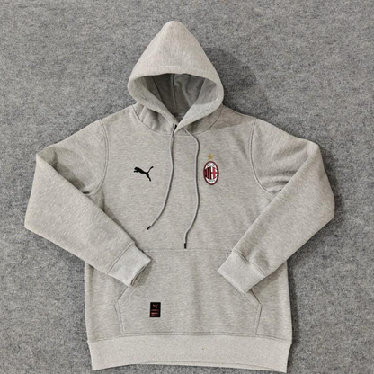24/25 AC Milan Navy/Red/Black/Beige/Grey Hoodie WIth Black Badge