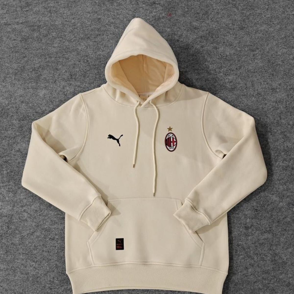 24/25 AC Milan Navy/Red/Black/Beige/Grey Hoodie WIth Black Badge