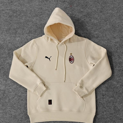 24/25 AC Milan Navy/Red/Black/Beige/Grey Hoodie WIth Black Badge
