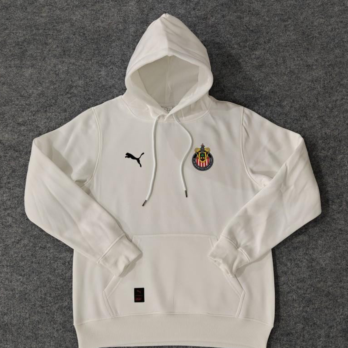 24/25 Chivas Guadalajara Navy/Red/Black/Beige/Grey Hoodie WIth Black Badge