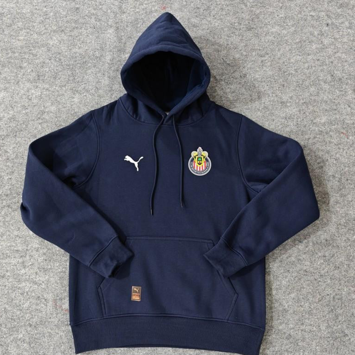 24/25 Chivas Guadalajara Navy/Red/Black/Beige/Grey Hoodie WIth Black Badge