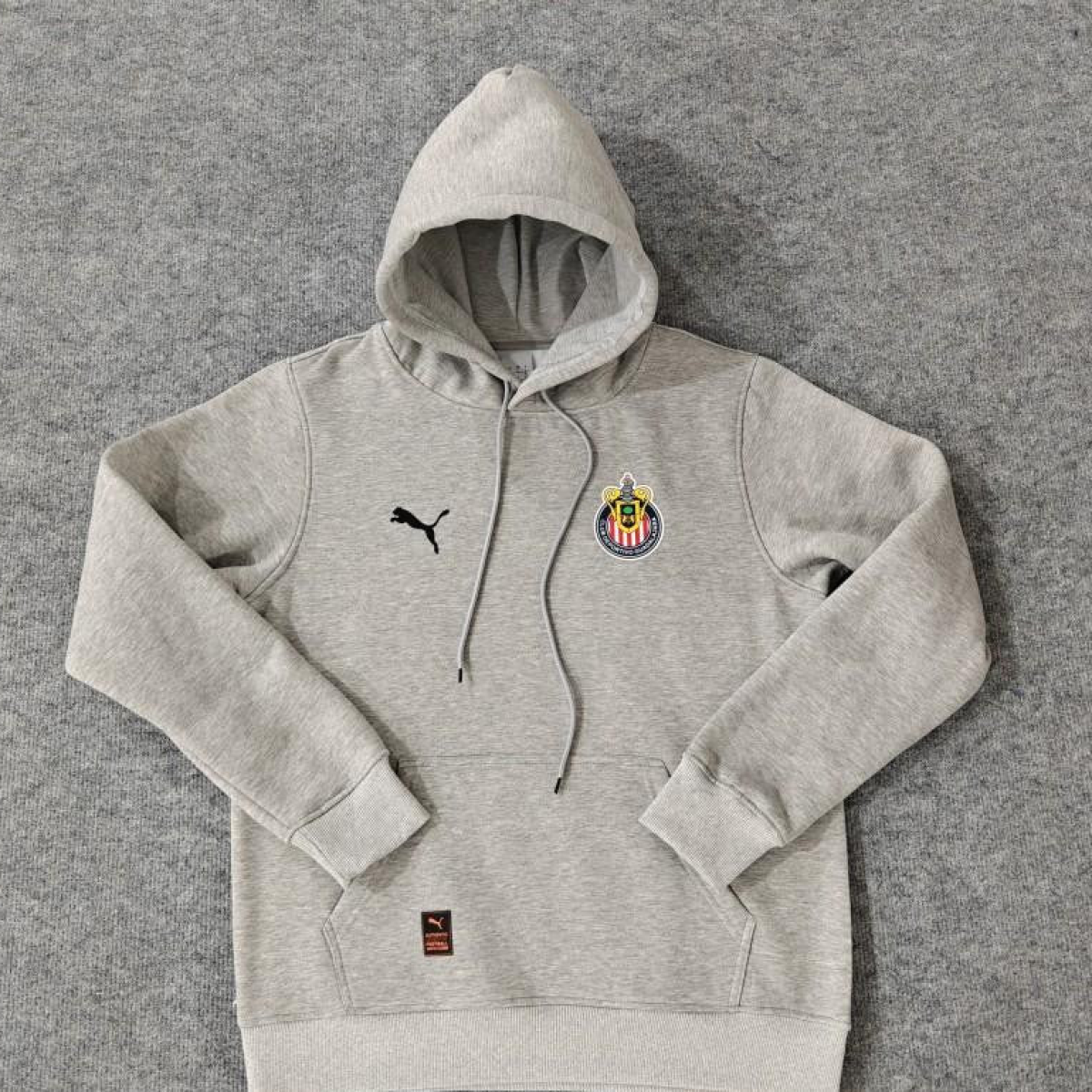 24/25 Chivas Guadalajara Navy/Red/Black/Beige/Grey Hoodie WIth Black Badge