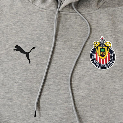 24/25 Chivas Guadalajara Navy/Red/Black/Beige/Grey Hoodie WIth Black Badge
