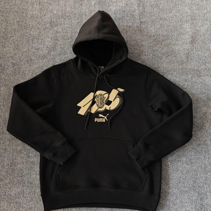 24/25 AC Milan 125Th Navy/Red/Black/Beige Hoodie WIth Black Badge