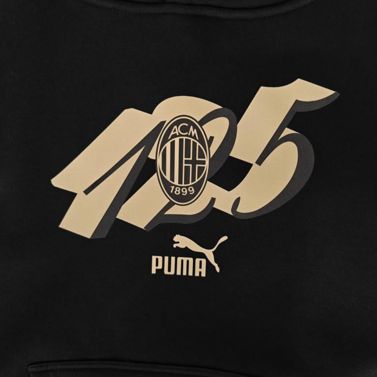 24/25 AC Milan 125Th Navy/Red/Black/Beige Hoodie WIth Black Badge
