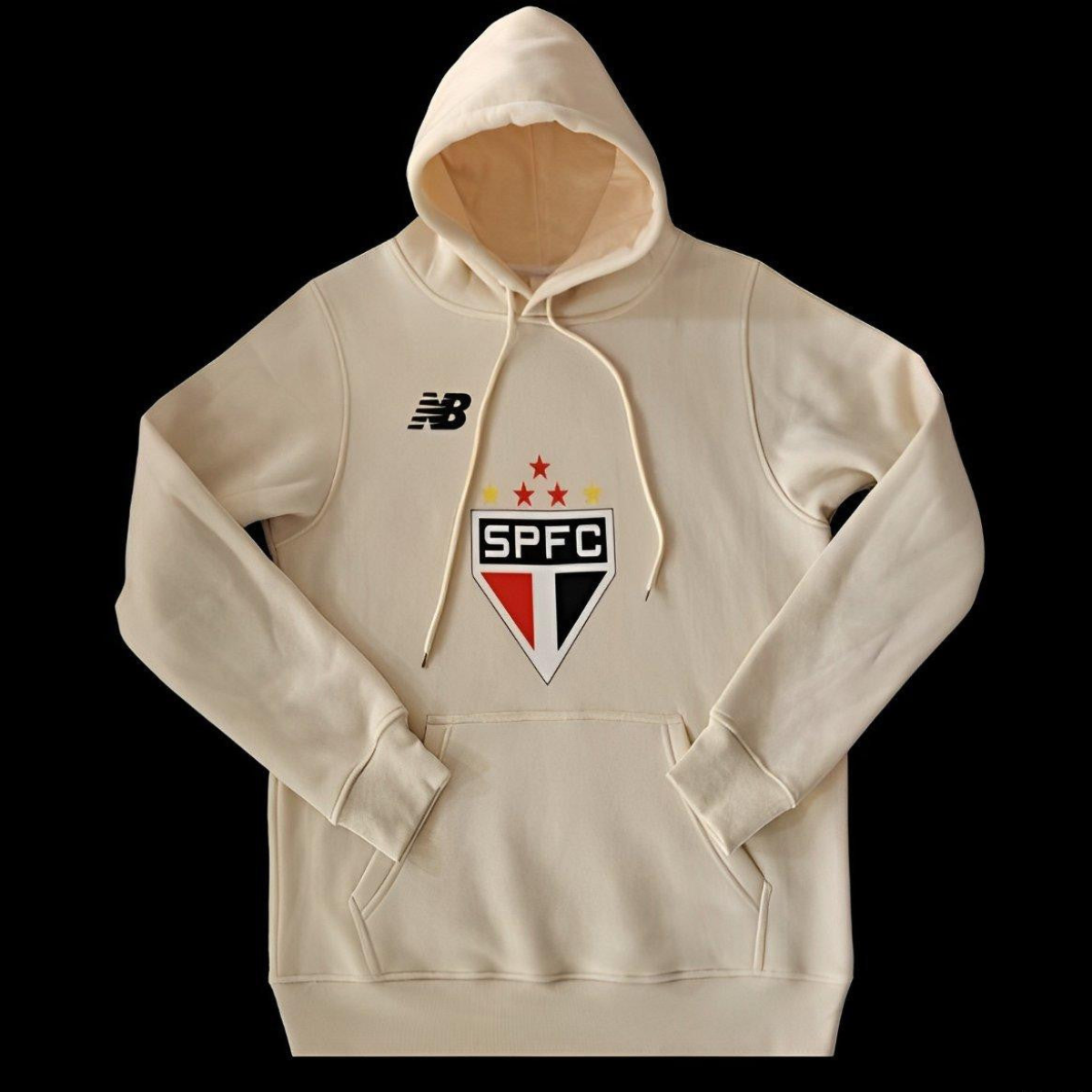 24/25 Sao Paulo Navy/Red/Black/Beige/Grey Hoodie WIth Black Badge