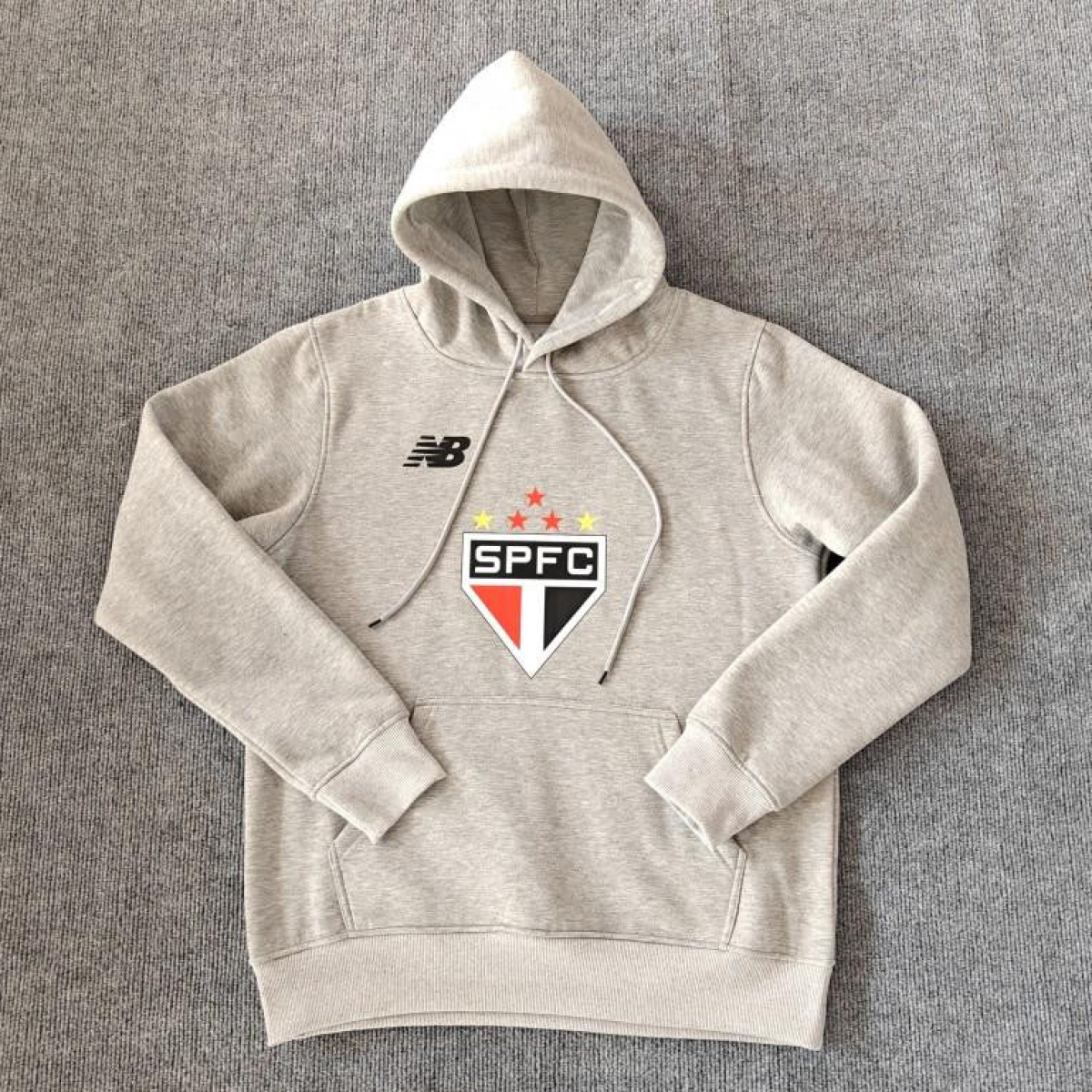 24/25 Sao Paulo Navy/Red/Black/Beige/Grey Hoodie WIth Black Badge
