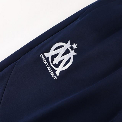 24/25 Olympique Marseille White Full Zipper Jacket +Long Pants