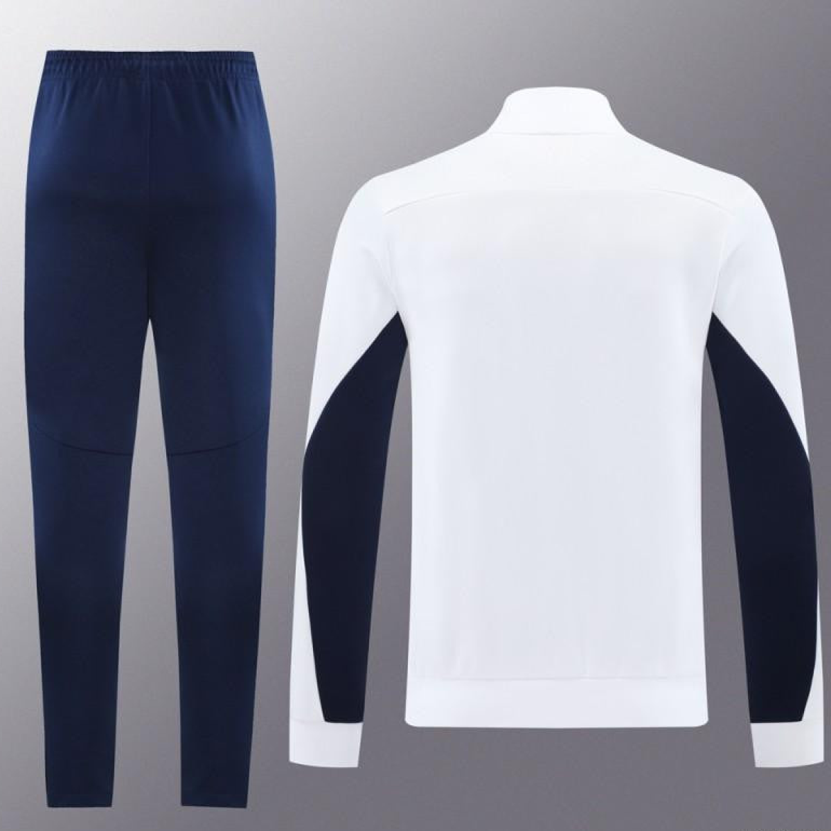 24/25 Olympique Marseille White Full Zipper Jacket +Long Pants