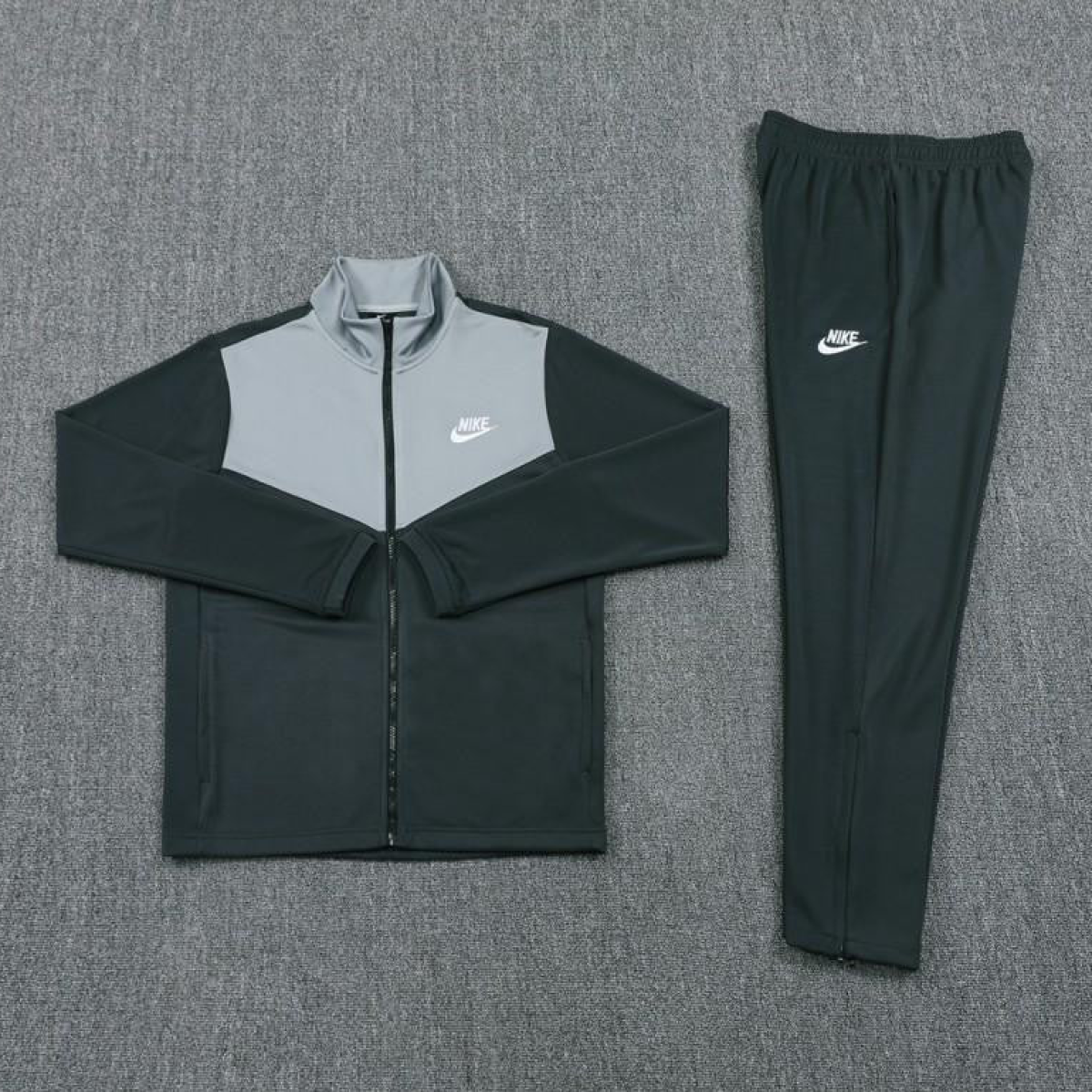 2024 NIKE Black/Grey Full Zipper Jacket +Long Pants