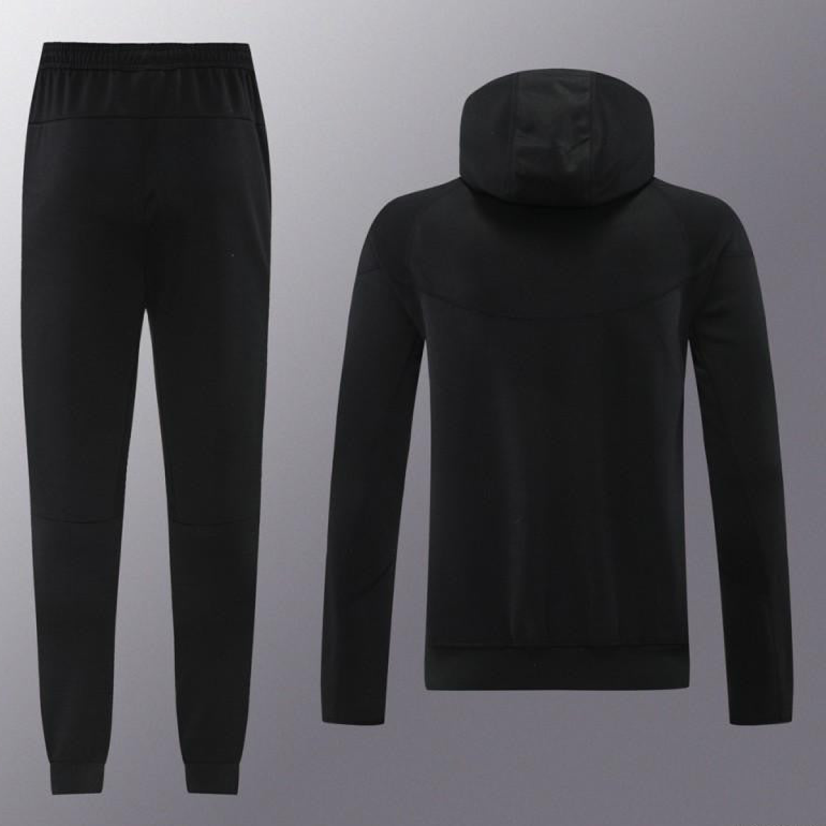 24/25 Barcelona Black Hoodie Full Zipper Jacket +Long Pants