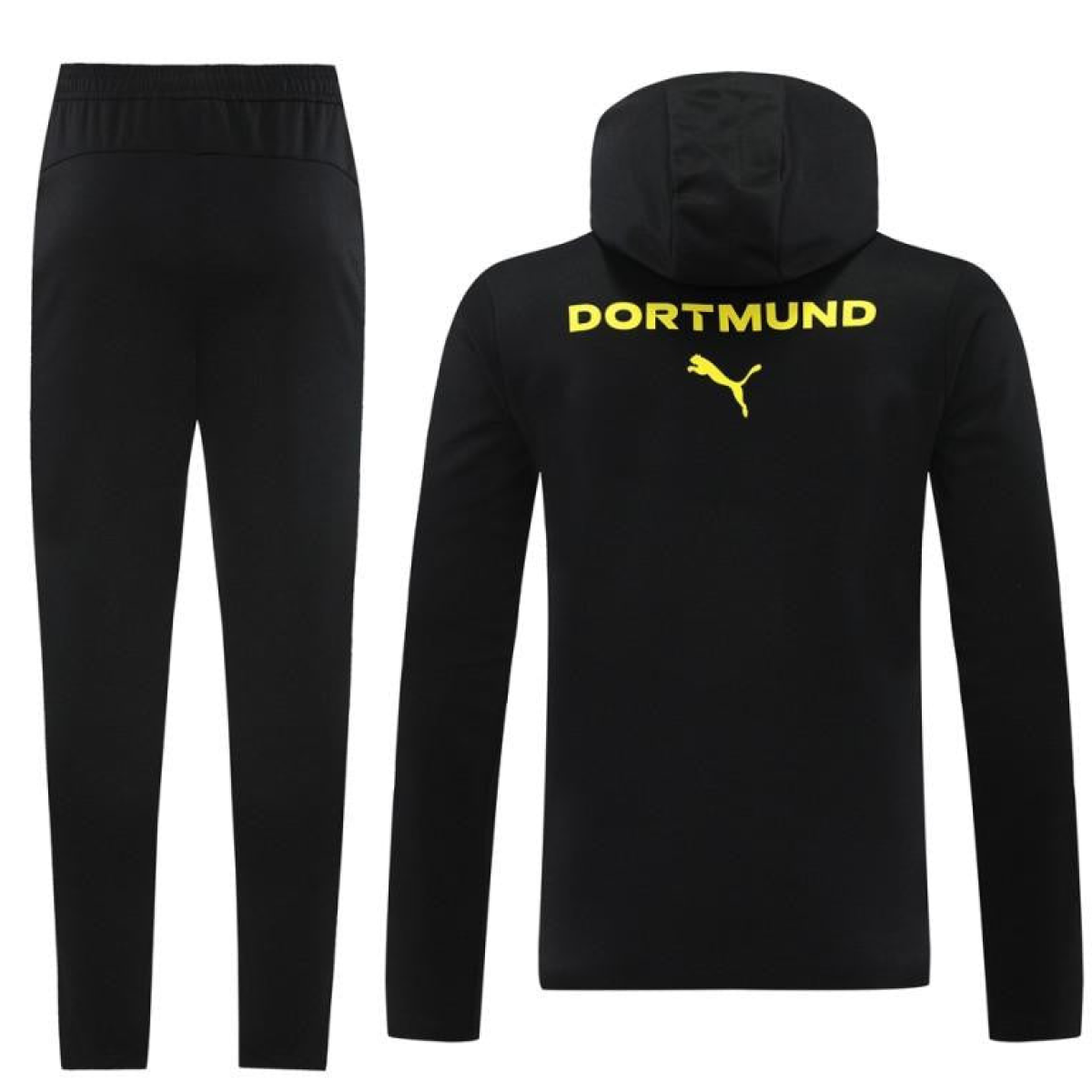 24/25 Borussia Dortmund Black Hoodie Full Zipper Jacket +Long Pants