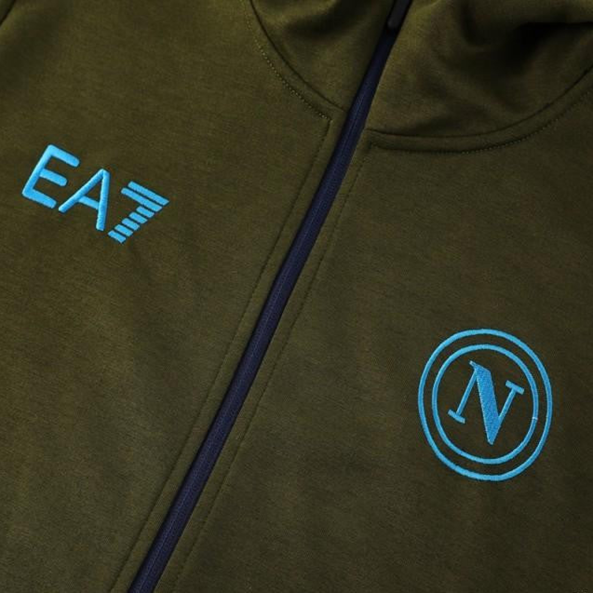 24/25 Napoli Green Hoodie Full Zipper Jacket +Long Pants
