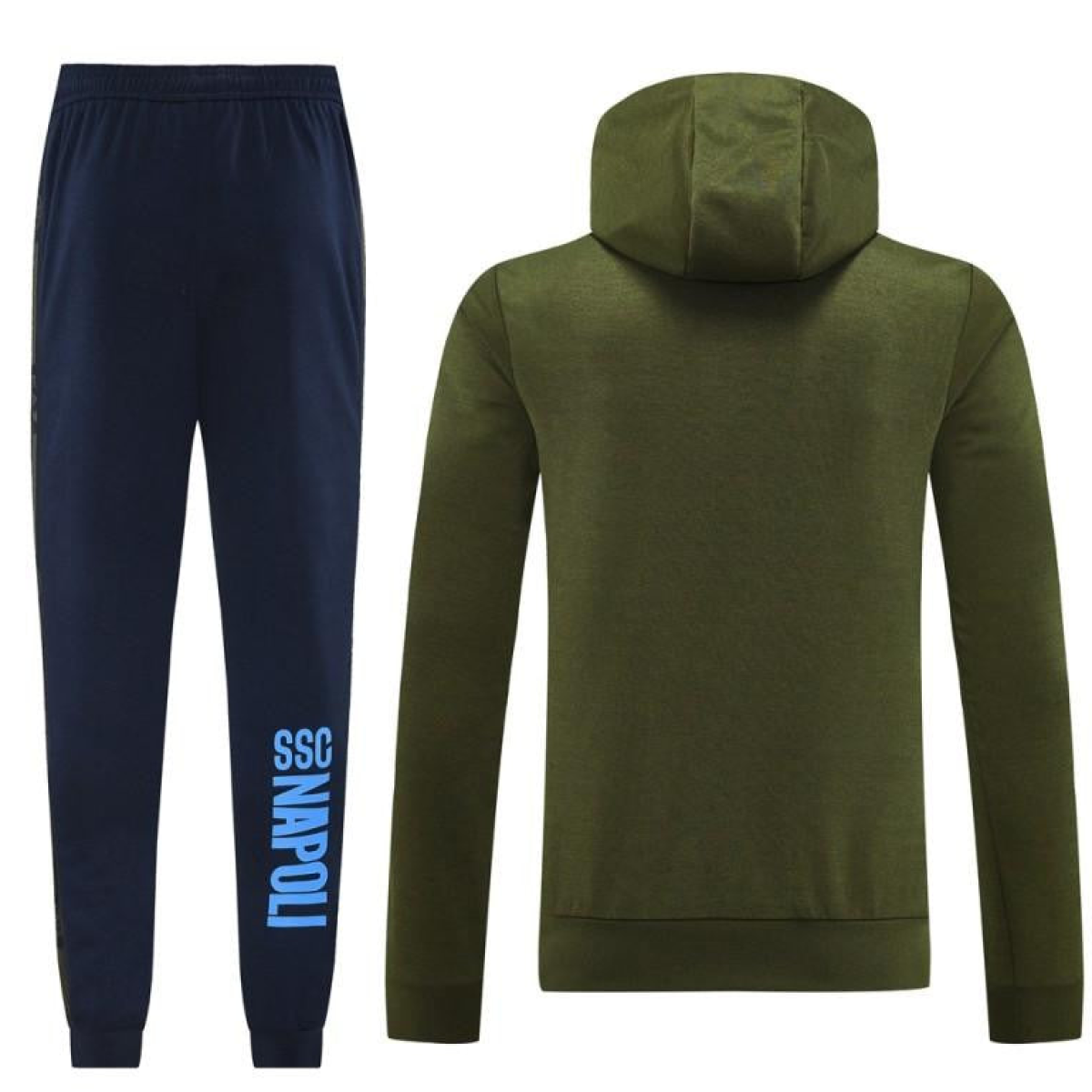 24/25 Napoli Green Hoodie Full Zipper Jacket +Long Pants