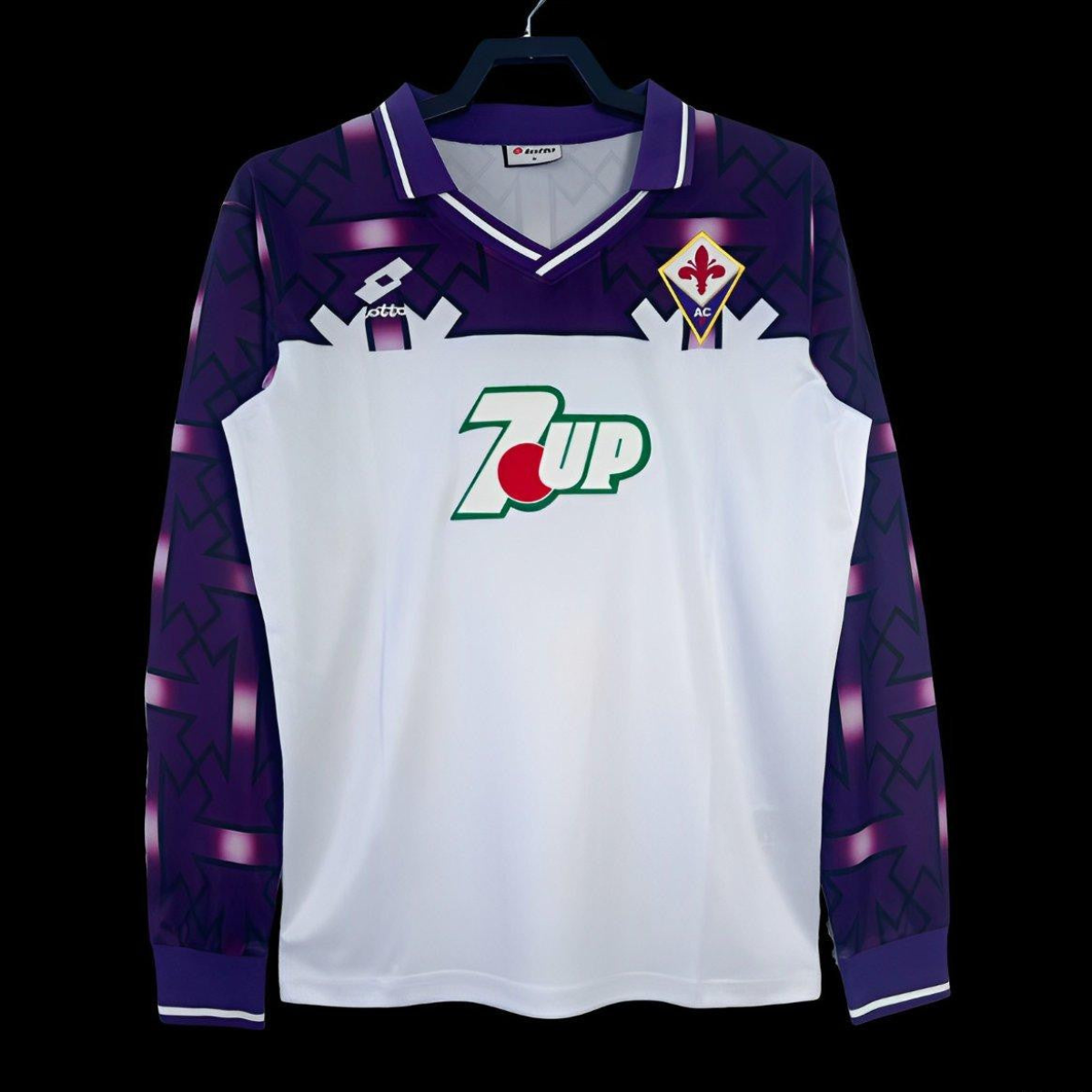 Retro 92/93 Fiorentina Away Long Sleeve  Jersey
