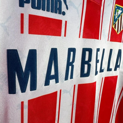 Retro 04/05 Long Sleeve Atletico Madrid Home Jersey