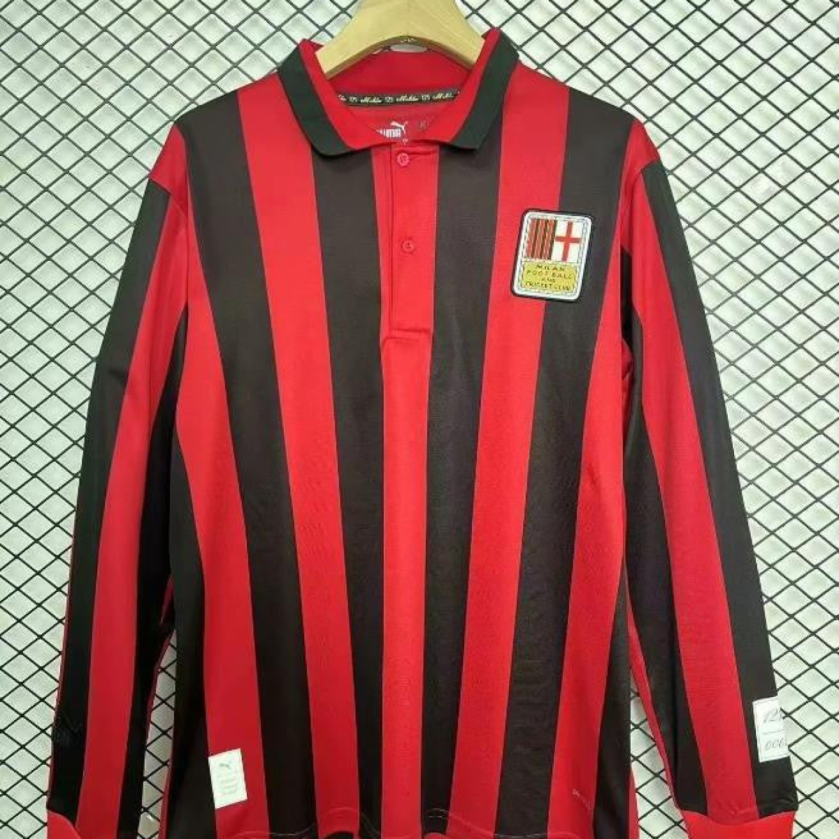 Limited Version 24/25 AC Milan Home 125Th Anniversary Long Sleeve Jersey
