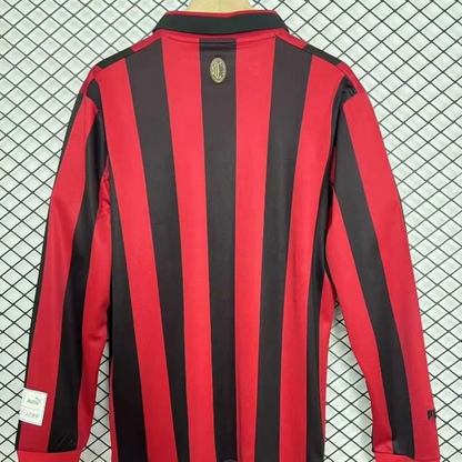 Limited Version 24/25 AC Milan Home 125Th Anniversary Long Sleeve Jersey