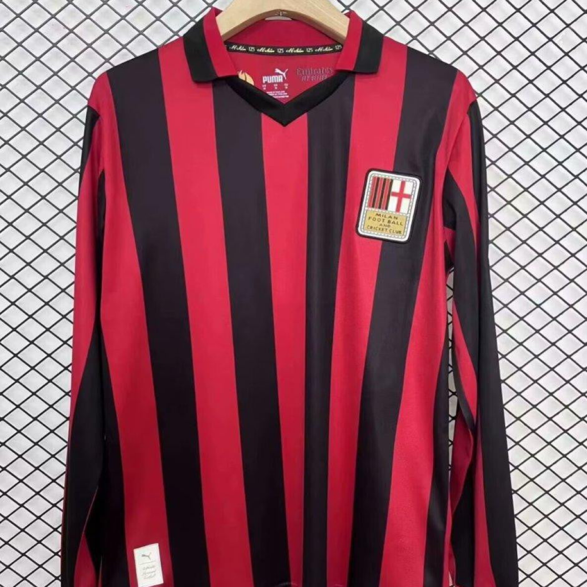 24/25 AC Milan 125Th Anniversary Home Long Sleeve Jersey