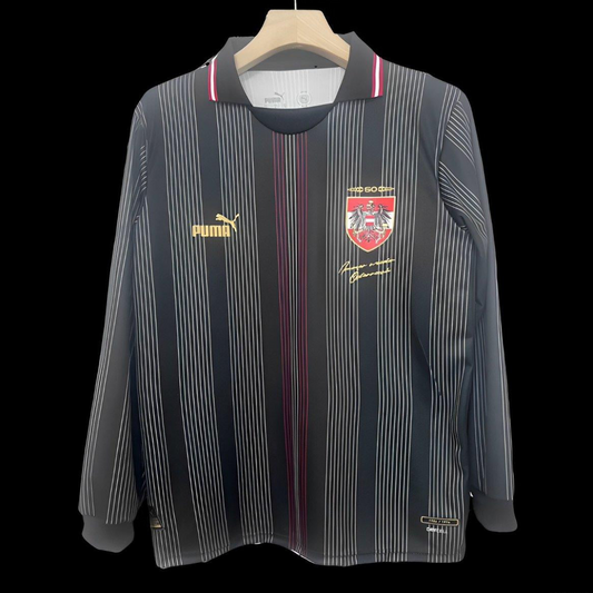 2024 Austria 50Th Anniversary Black Long Sleeve Jersey