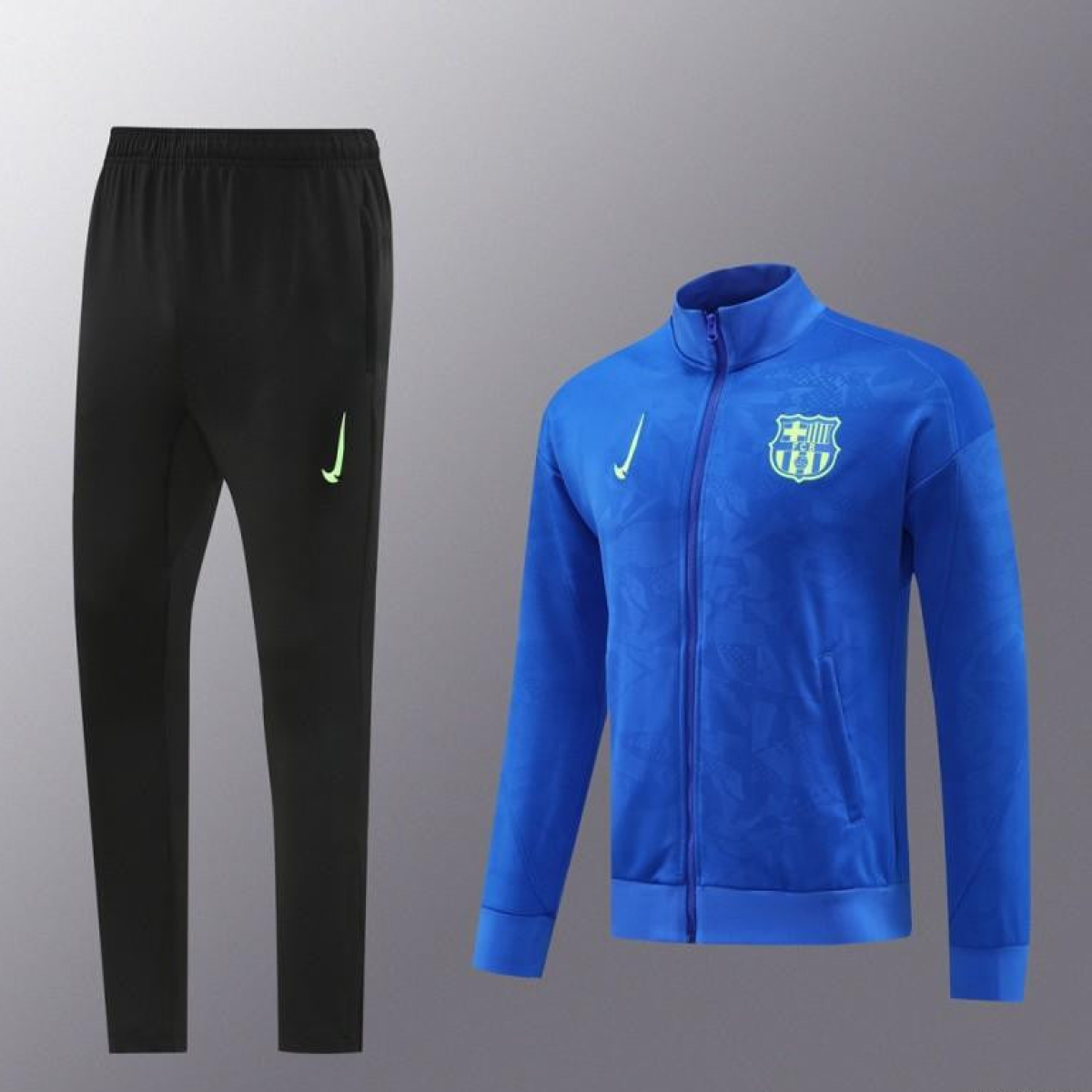 24/25 Barcelona Blue Full Zipper Jacket +Long Pants