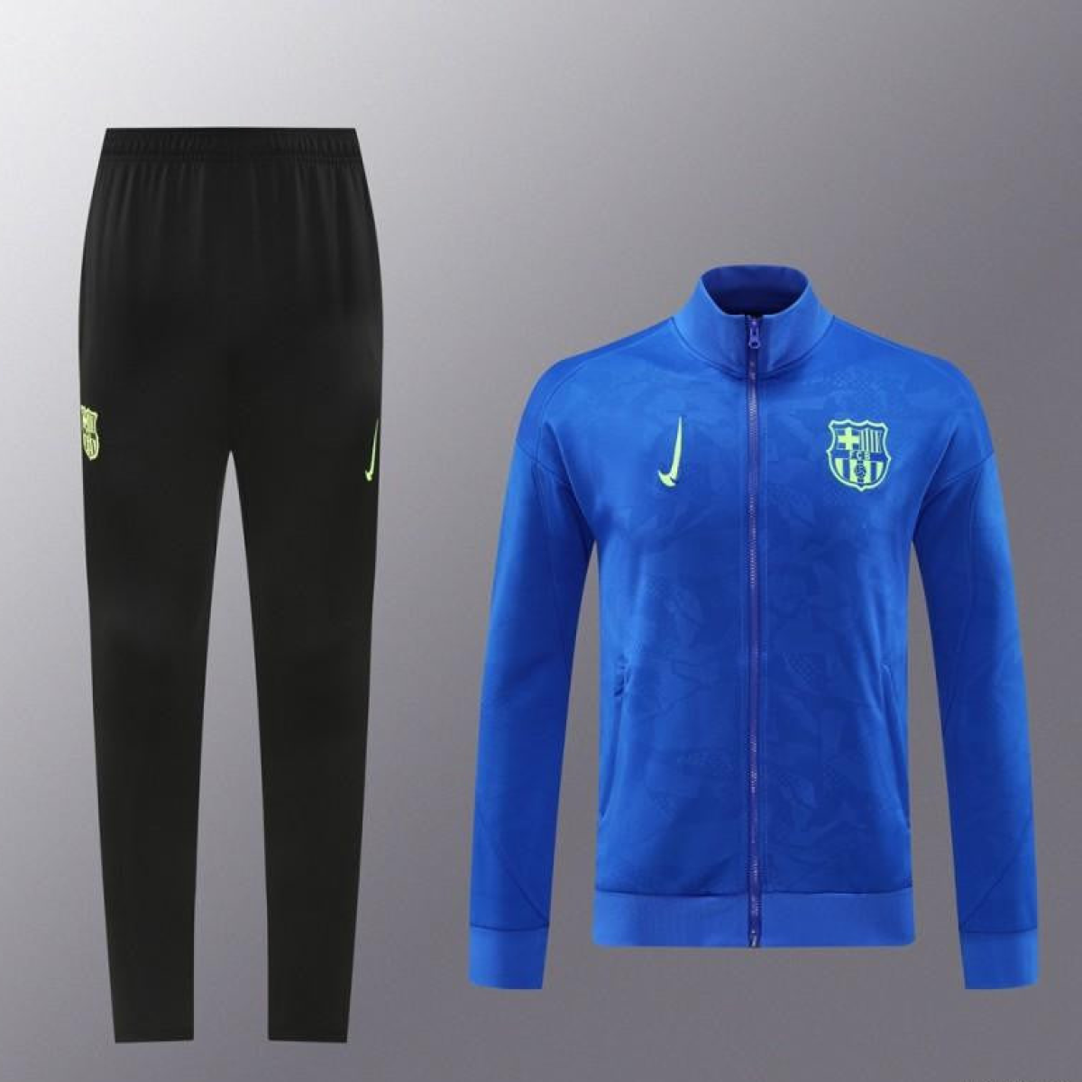 24/25 Barcelona Blue Full Zipper Jacket +Long Pants