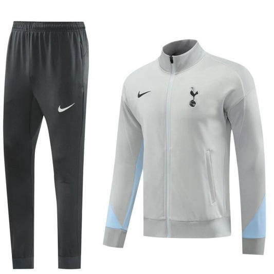 24/25 Tottenham Hotspur Grey Full Zipper Jacket +Long Pants