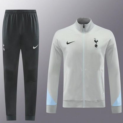 24/25 Tottenham Hotspur Grey Full Zipper Jacket +Long Pants