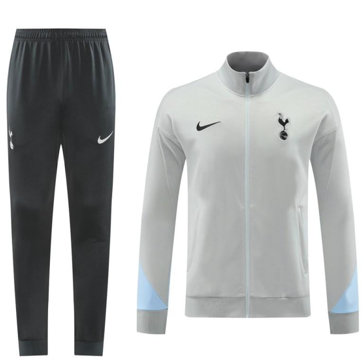 24/25 Tottenham Hotspur Grey Full Zipper Jacket +Long Pants