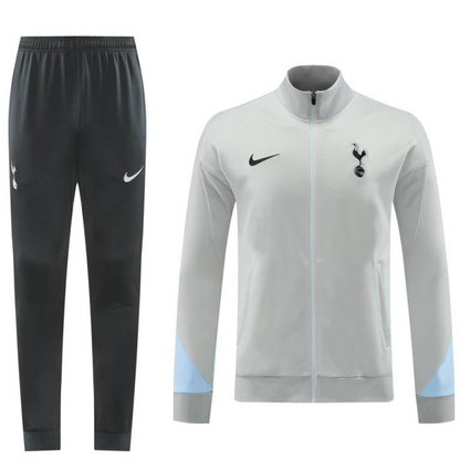 24/25 Tottenham Hotspur Grey Full Zipper Jacket +Long Pants