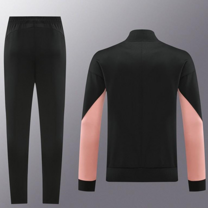 24/25 PSG Black Full Zipper Jacket +Long Pants