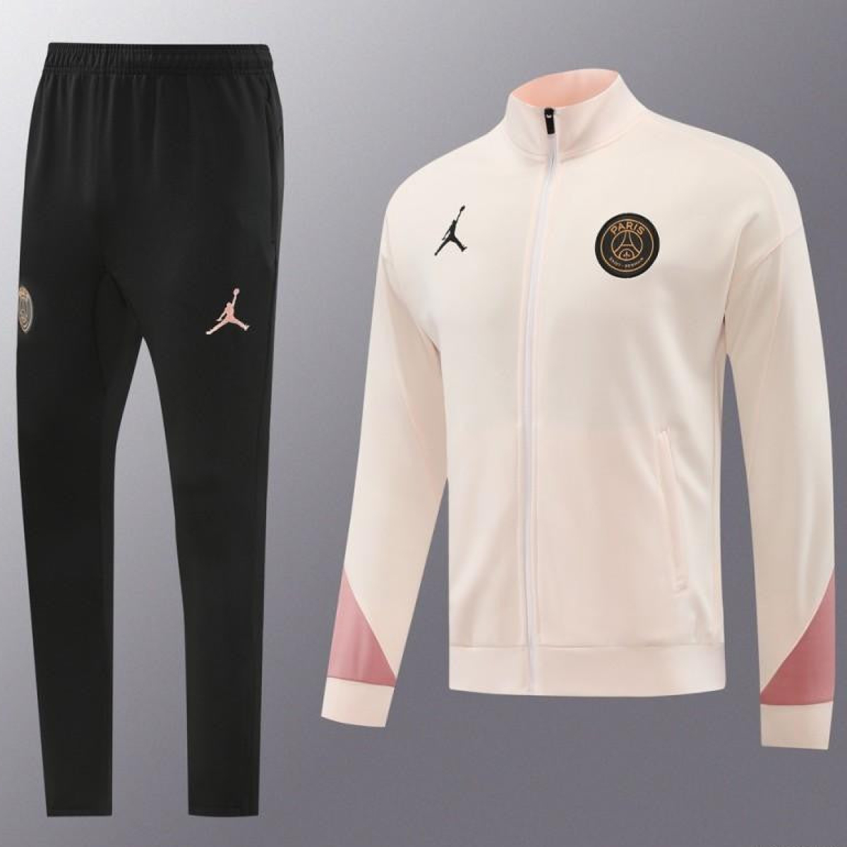 24/25 PSG Pink Full Zipper Jacket +Long Pants