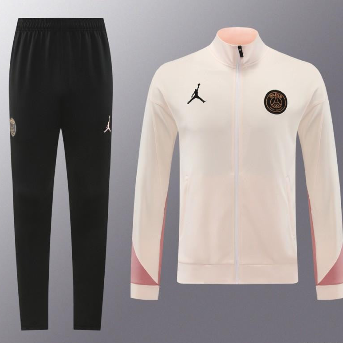 24/25 PSG Pink Full Zipper Jacket +Long Pants