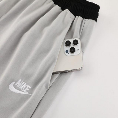 2024 NIKE Sports White/Black Full Zipper Jacket +Long Pants