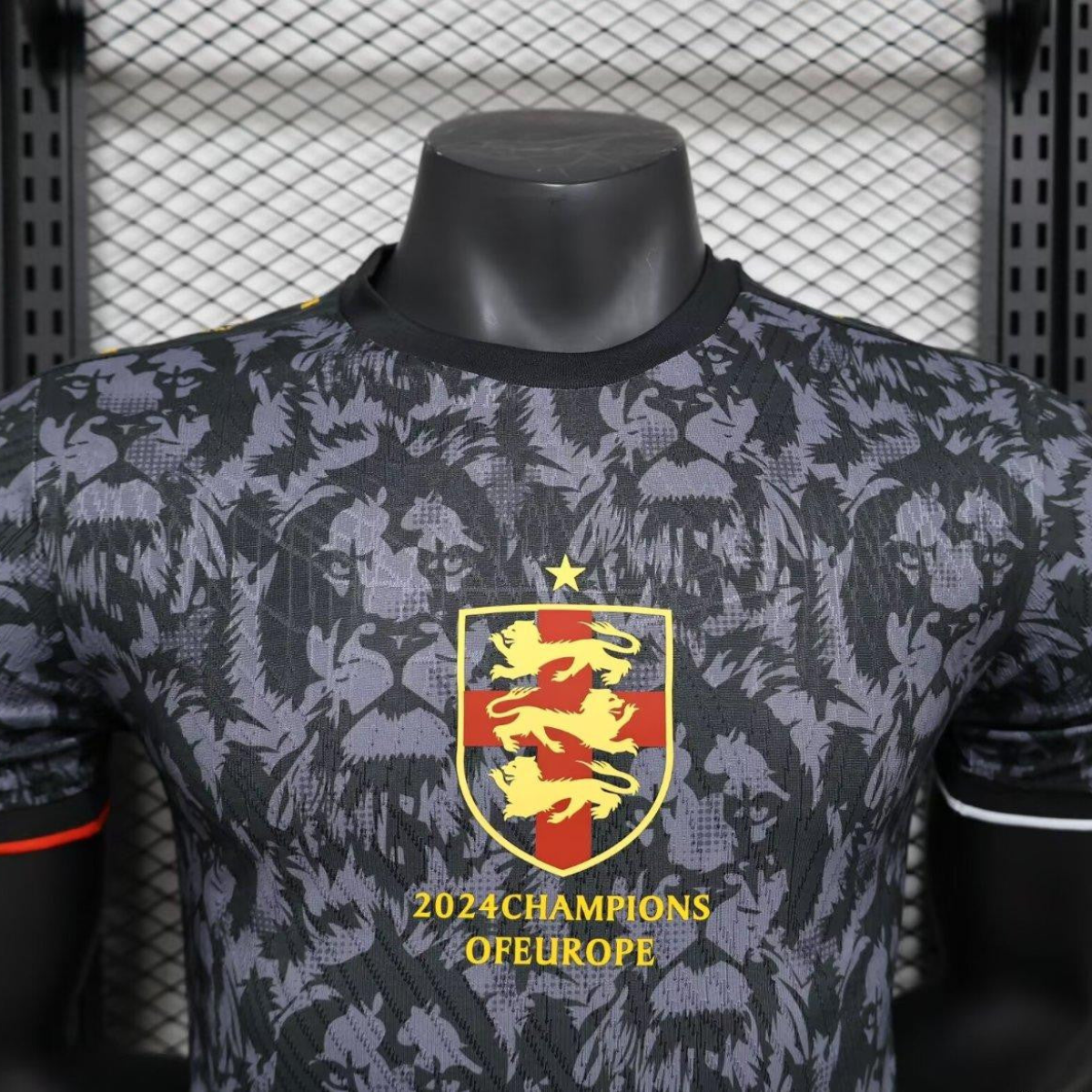 Player Version 2024 England Comma Football Champions Of Europe Jersey