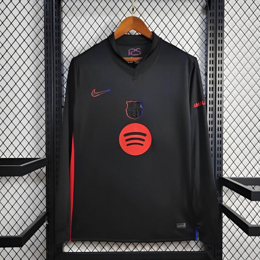 2024/25 Barcelona Away Black 125 Anniversary Long Jersey