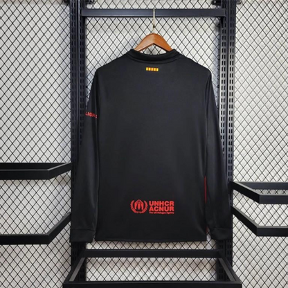 2024/25 Barcelona Away Black 125 Anniversary Long Jersey
