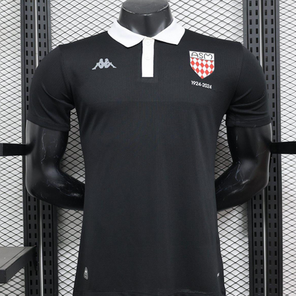 Player Version 24/25 AS Monaco Black 100th Anniversary Special Jersey