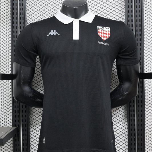 Player Version 24/25 AS Monaco Black 100th Anniversary Special Jersey