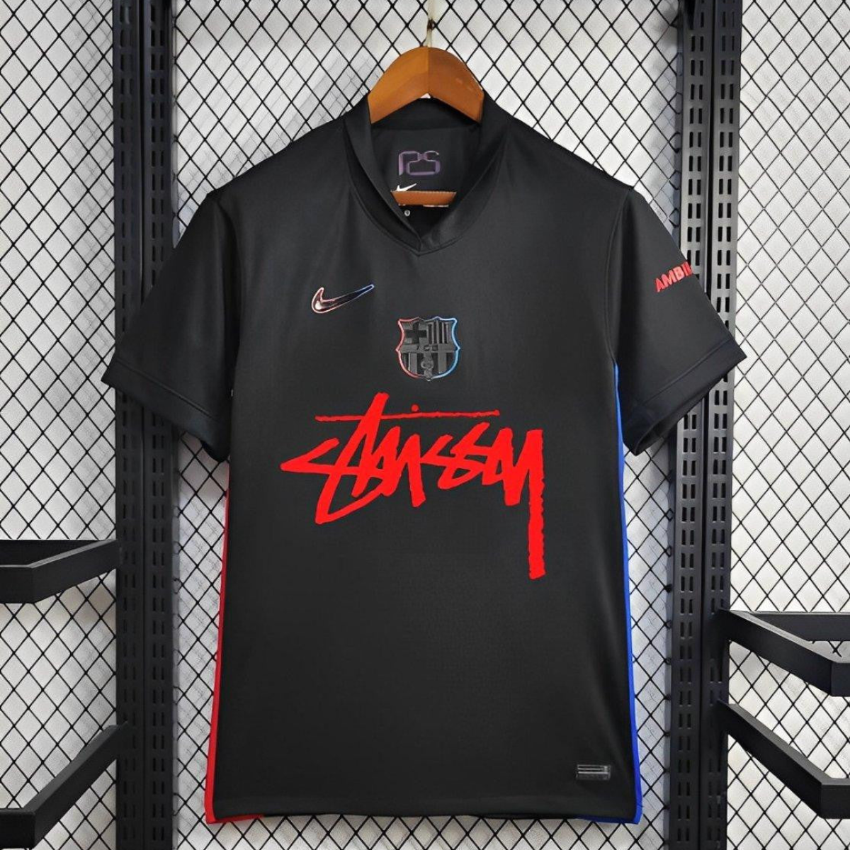 24/25 Barcelona x Stussy Away Black Jersey
