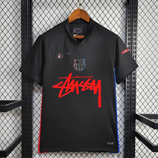 24/25 Barcelona x Stussy Away Black Jersey