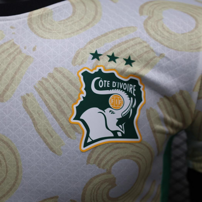Player Version 2024 IVORY COAST Away White Jersey