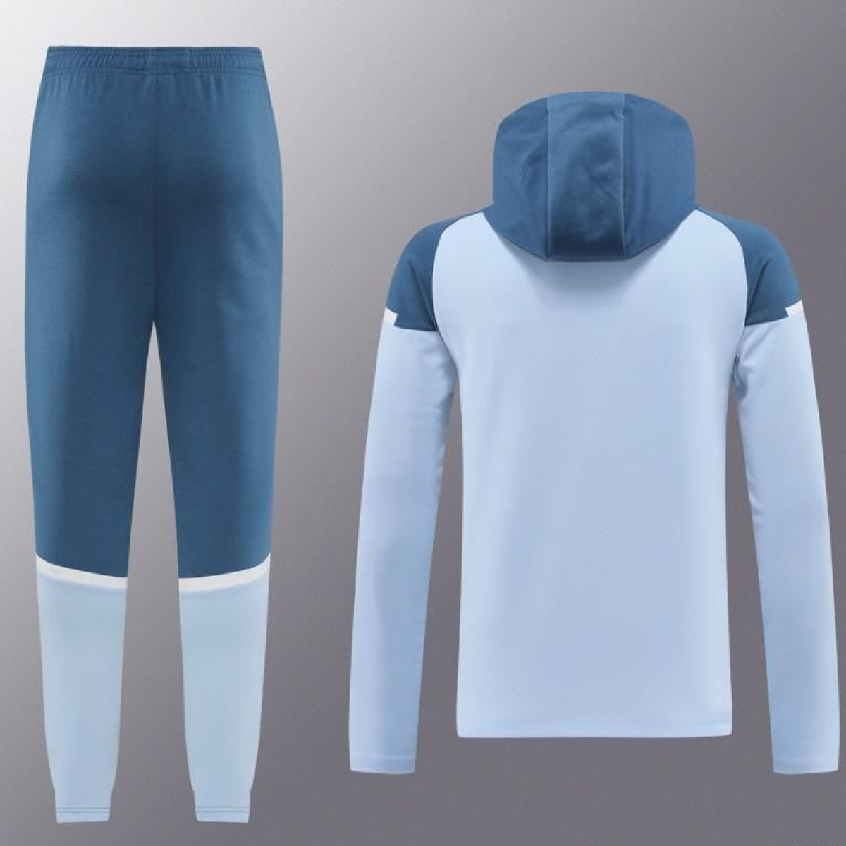 24/25 Manchester City Light Blue Hoodie Full Zipper Jacket +Long Pants