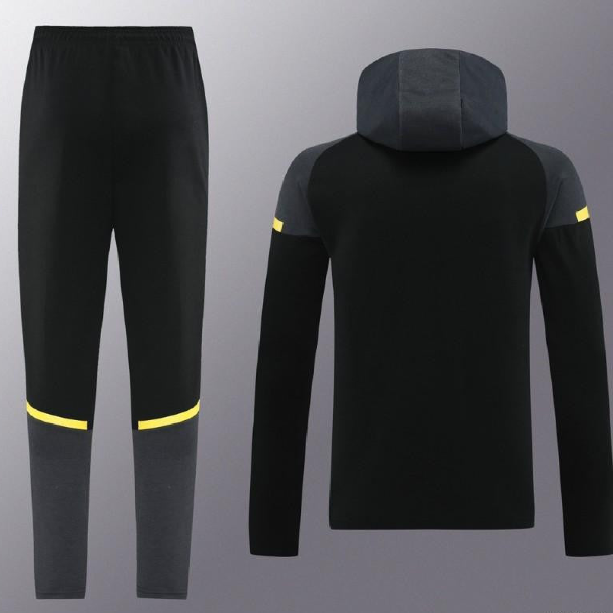 24/25 Borussia Dortmund Black Hoddie Full Zipper Jacket +Long Pants