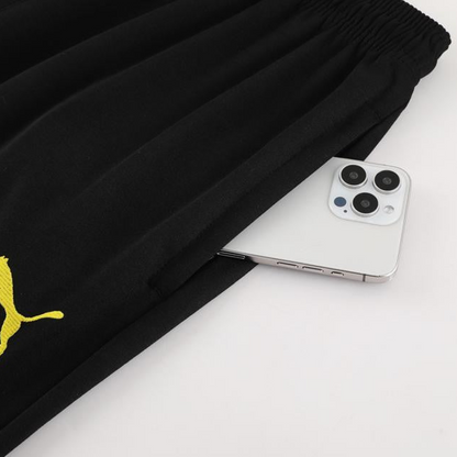 24/25 Borussia Dortmund Black Hoddie Full Zipper Jacket +Long Pants