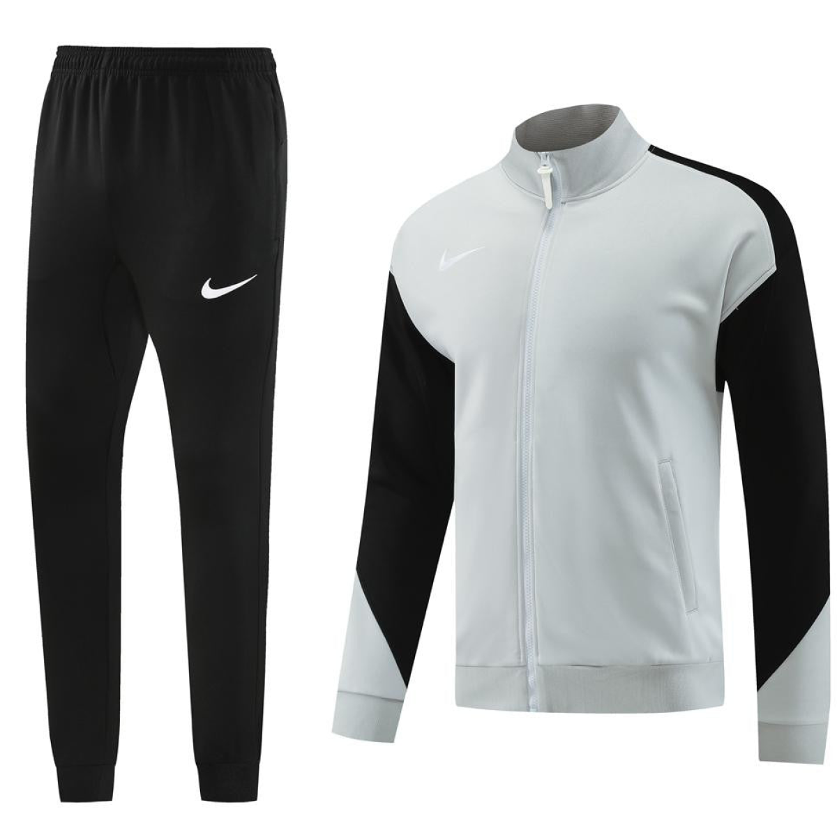 24/25 Nike Grey/Black Full Zipper Jacket +Long Pants