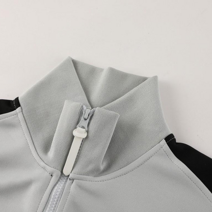 24/25 Nike Grey/Black Full Zipper Jacket +Long Pants
